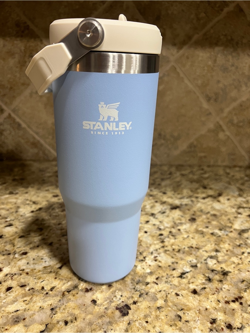 Stanley Ice Blue Travel Tumbler with Flip Lid - 30oz